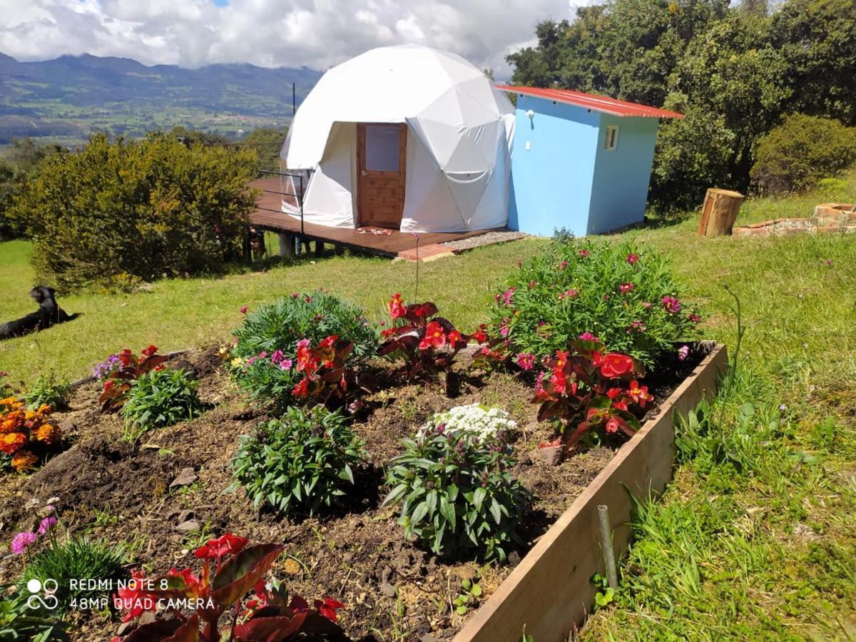 Glamping Hermoso Amanecer Guatavita Eksteriør billede