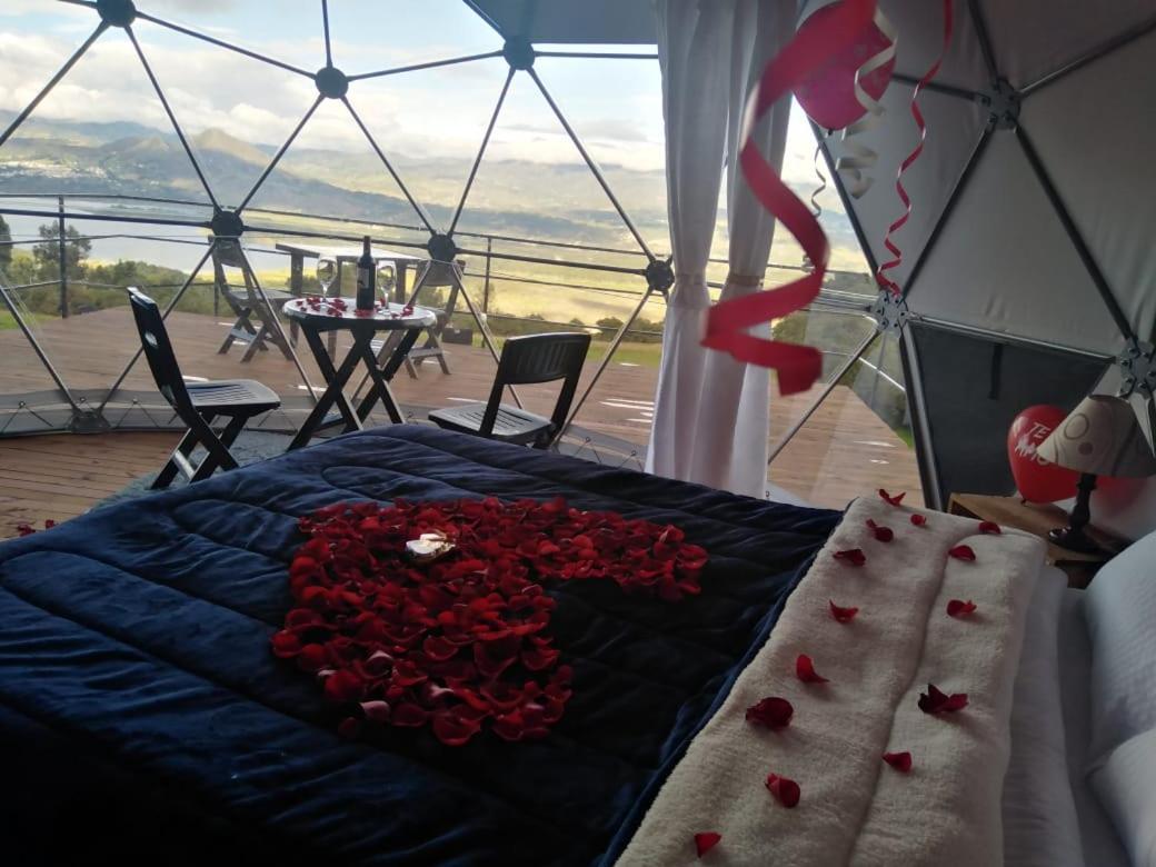 Glamping Hermoso Amanecer Guatavita Eksteriør billede