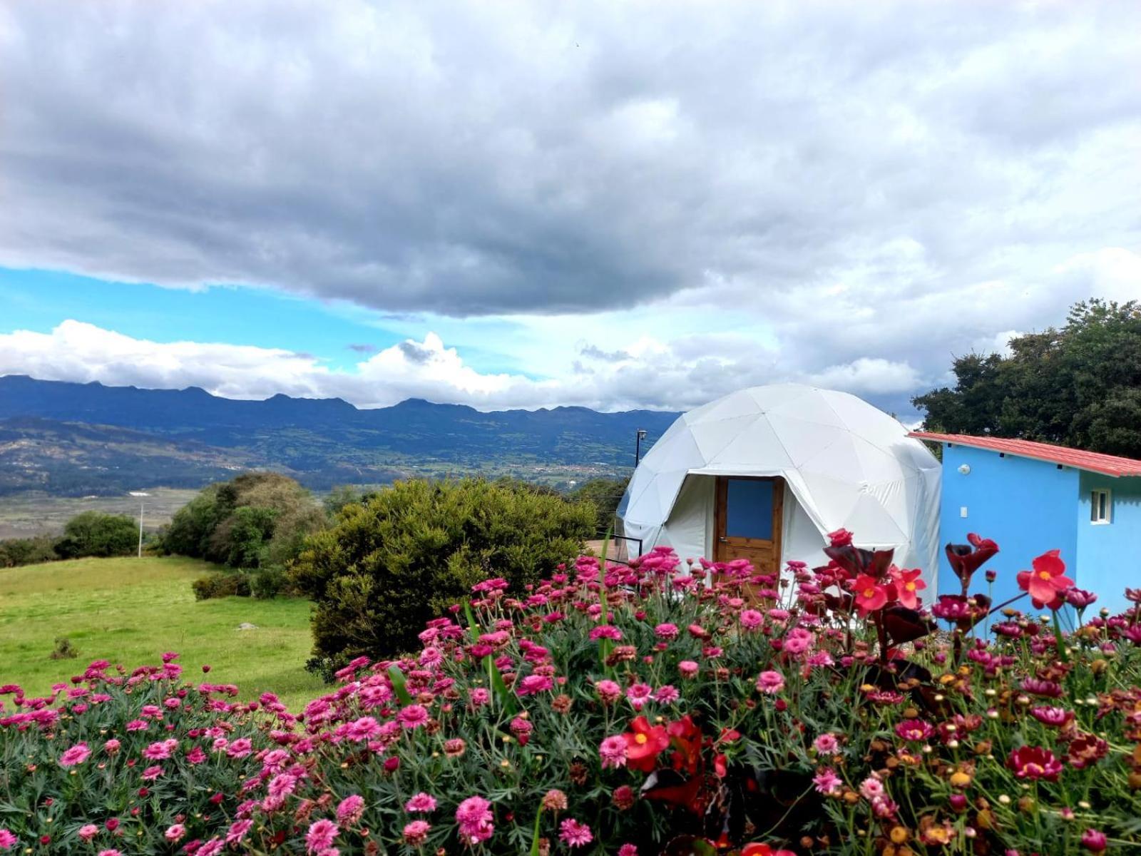 Glamping Hermoso Amanecer Guatavita Eksteriør billede